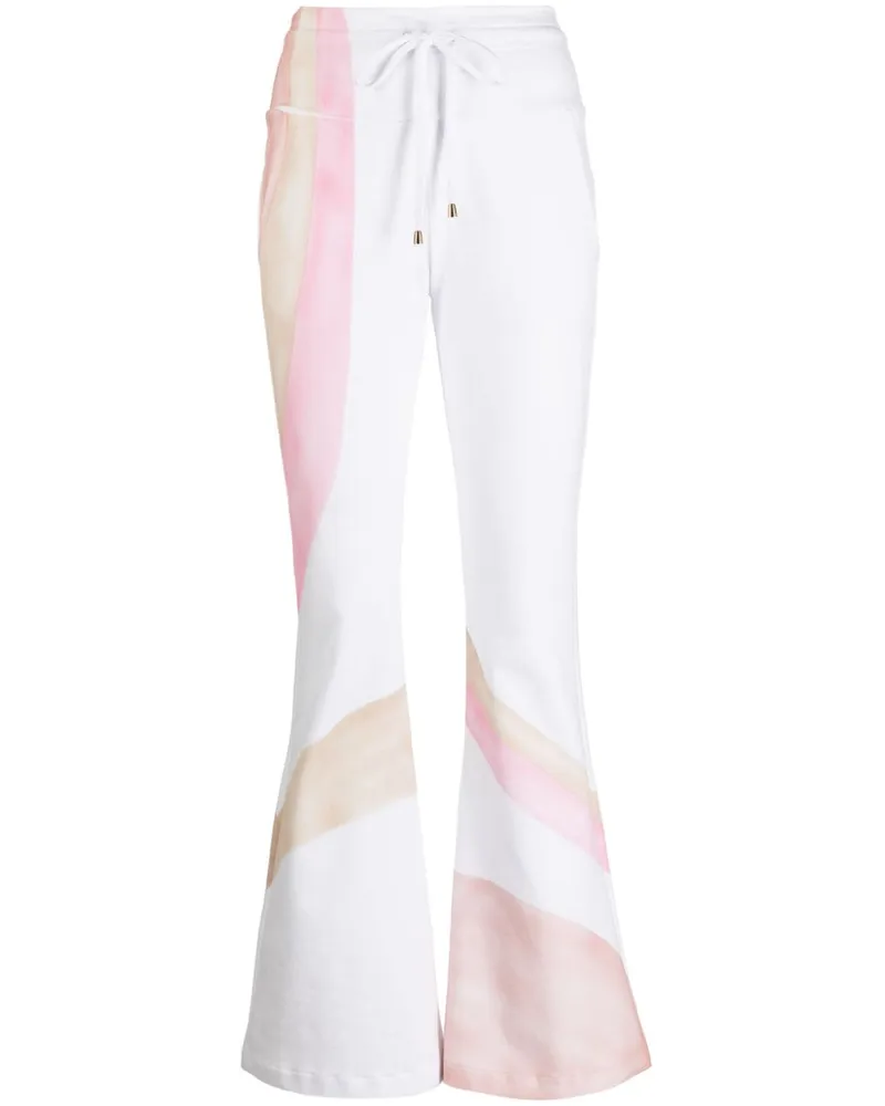 MADISON.MAISON x Designing Hollywood Handbemalte Jogginghose - Weiß Weiß