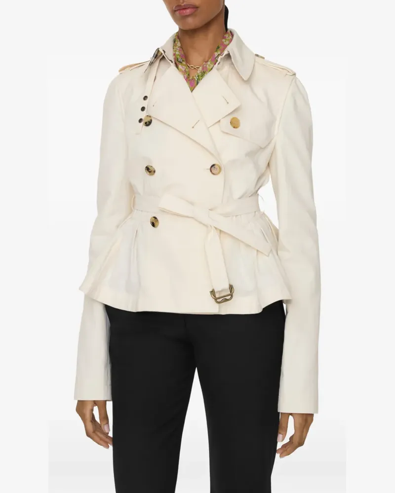 Burberry Isabella buckle belt jacket - Nude Nude