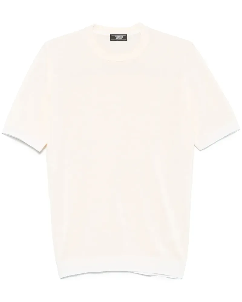 Peserico Fein gestricktes T-Shirt - Nude Nude