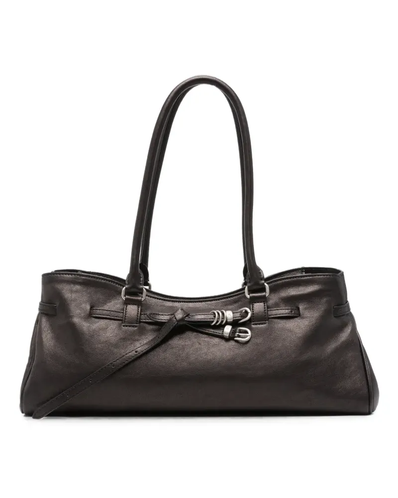 Marge Sherwood Tote Bag mit Schnalle - Schwarz Schwarz