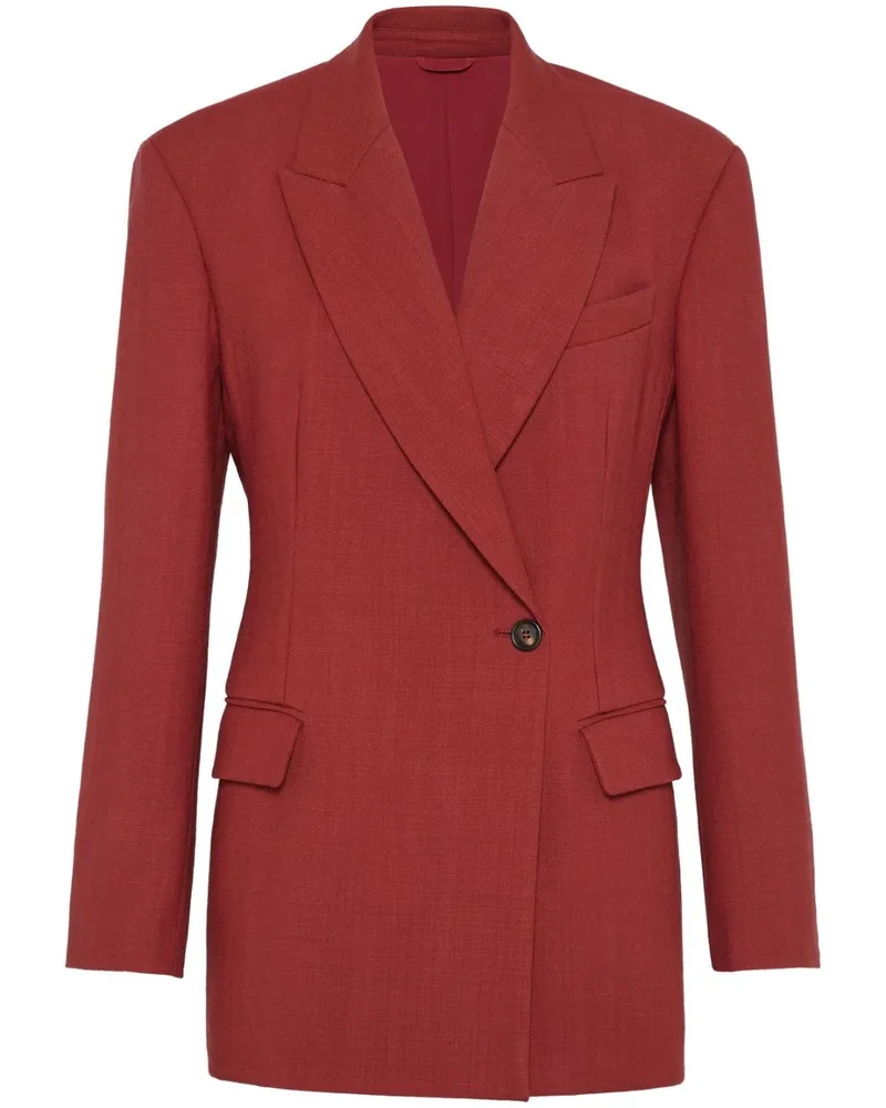 Brunello Cucinelli Klassisches Sakko - Rot Rot