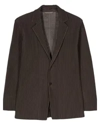 Issey Miyake Pleats Jacke Braun