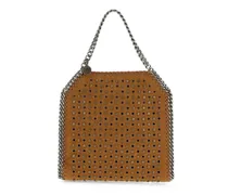 mini Falabella eyelet-embellished shoulder bag - Braun