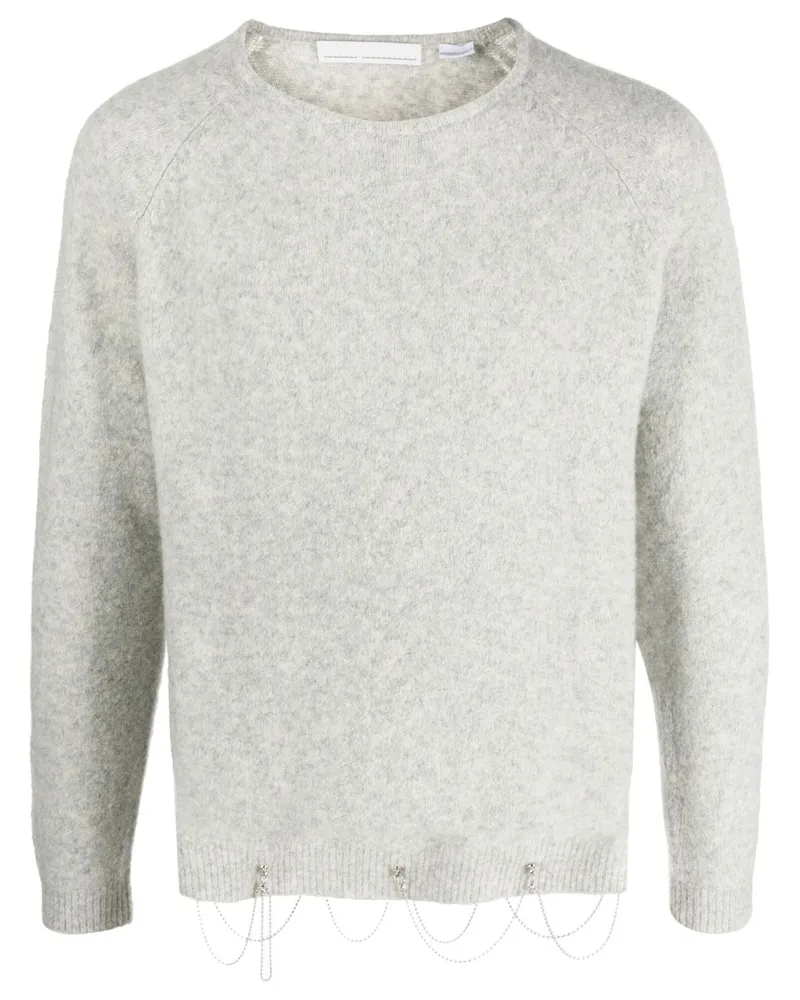 Random Identities Pullover mit Kettendetail - Grau Grau