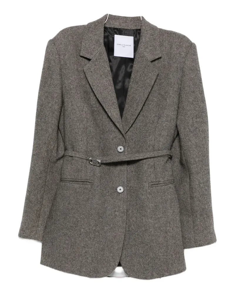 Isabelle Blanche belted blazer - Grau Grau