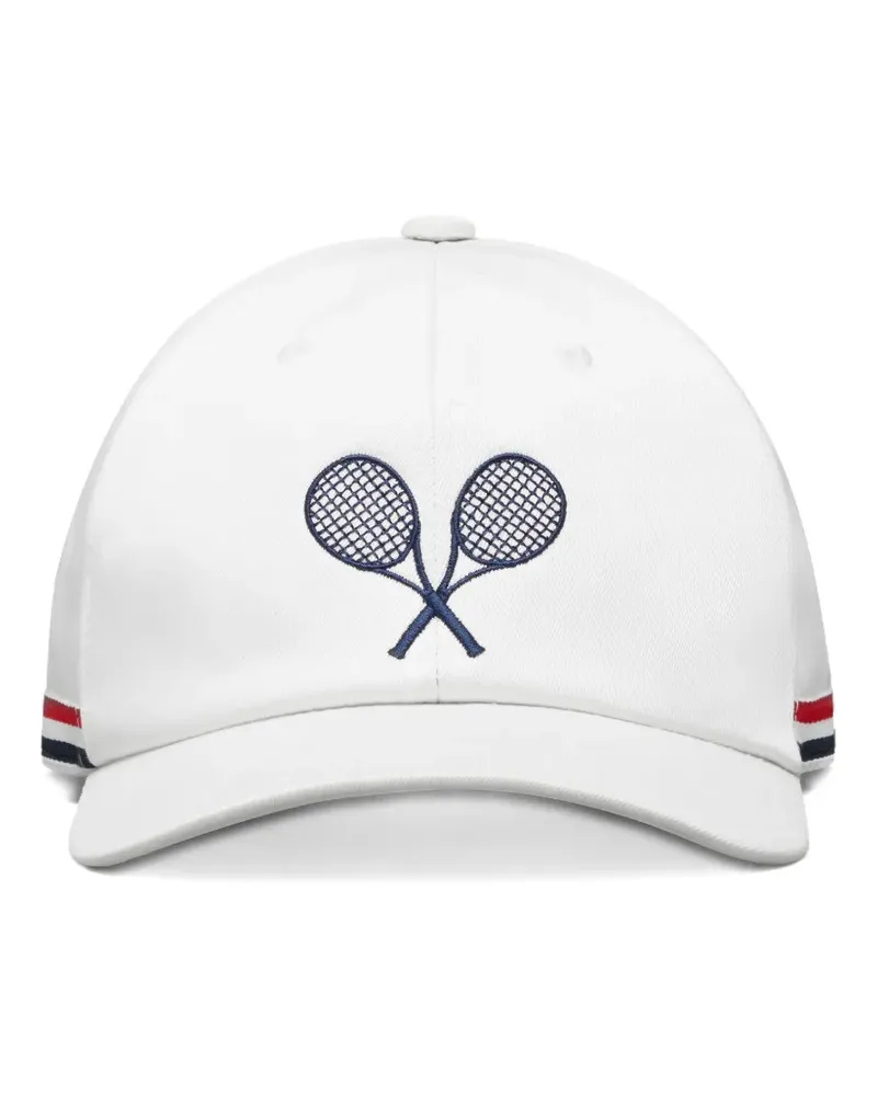 Thom Browne Baseballkappe mit Stickerei - Weiß Weiß