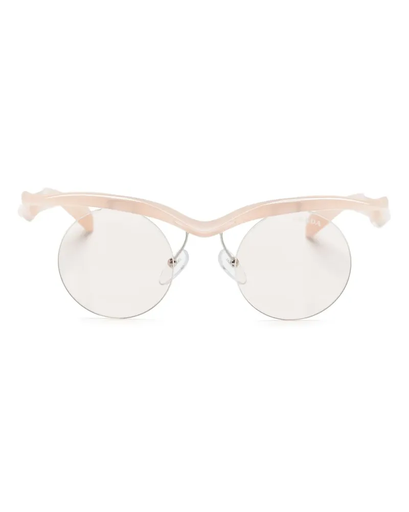 Prada Runde A24S Sonnenbrille - Rosa Rosa