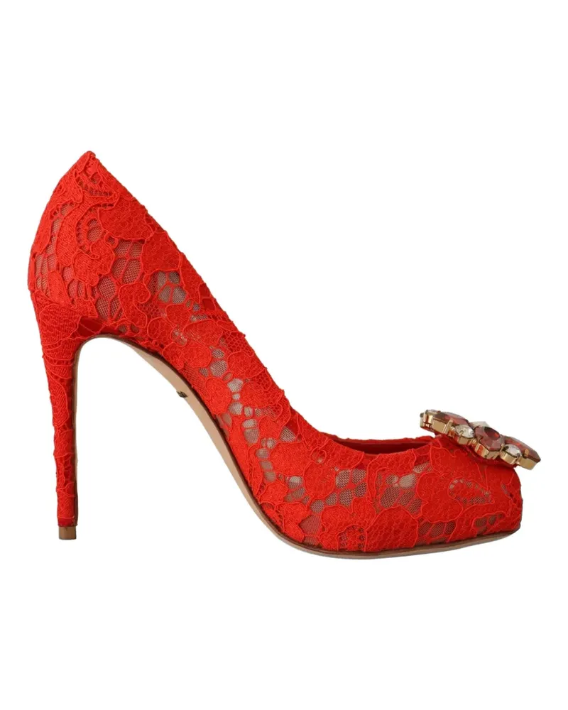 Dolce & Gabbana Pumps mit Kristallen - Rot Rot