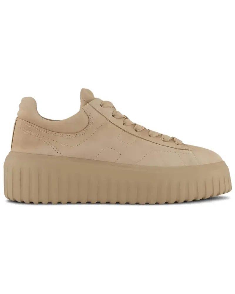Hogan H-Stripes Sneakers - Nude Nude
