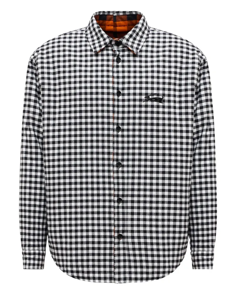 MSGM checked reversible shirt - Weiß Weiß