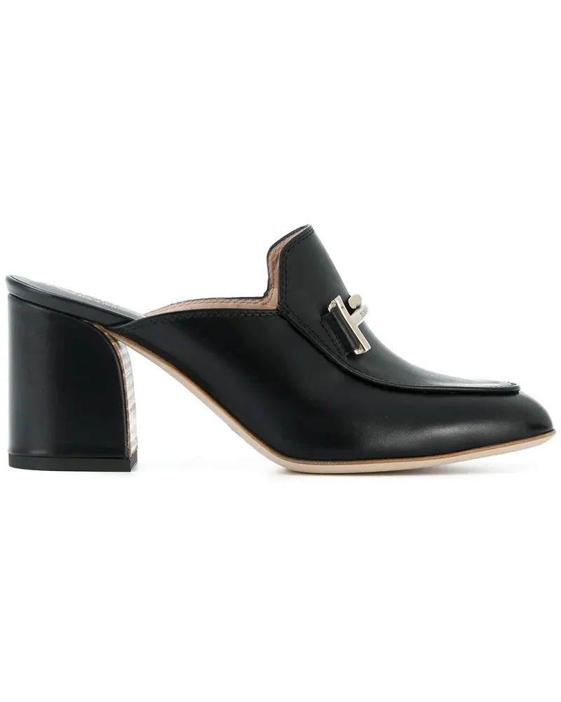 TOD'S Mules mit Blockabsatz - Schwarz Schwarz