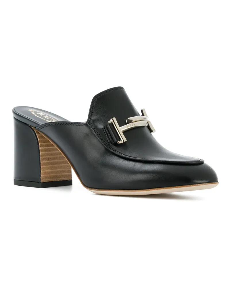 TOD'S Mules mit Blockabsatz - Schwarz Schwarz