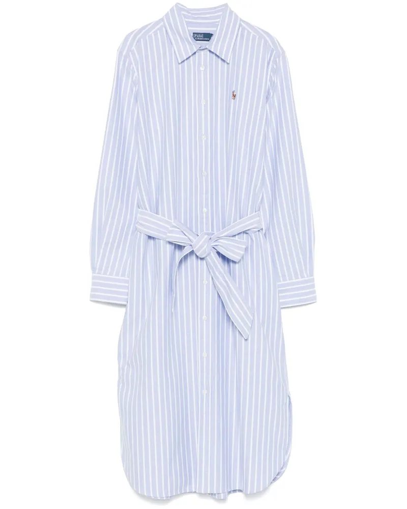 Ralph Lauren Midikleid mit Streifen - Blau Blau