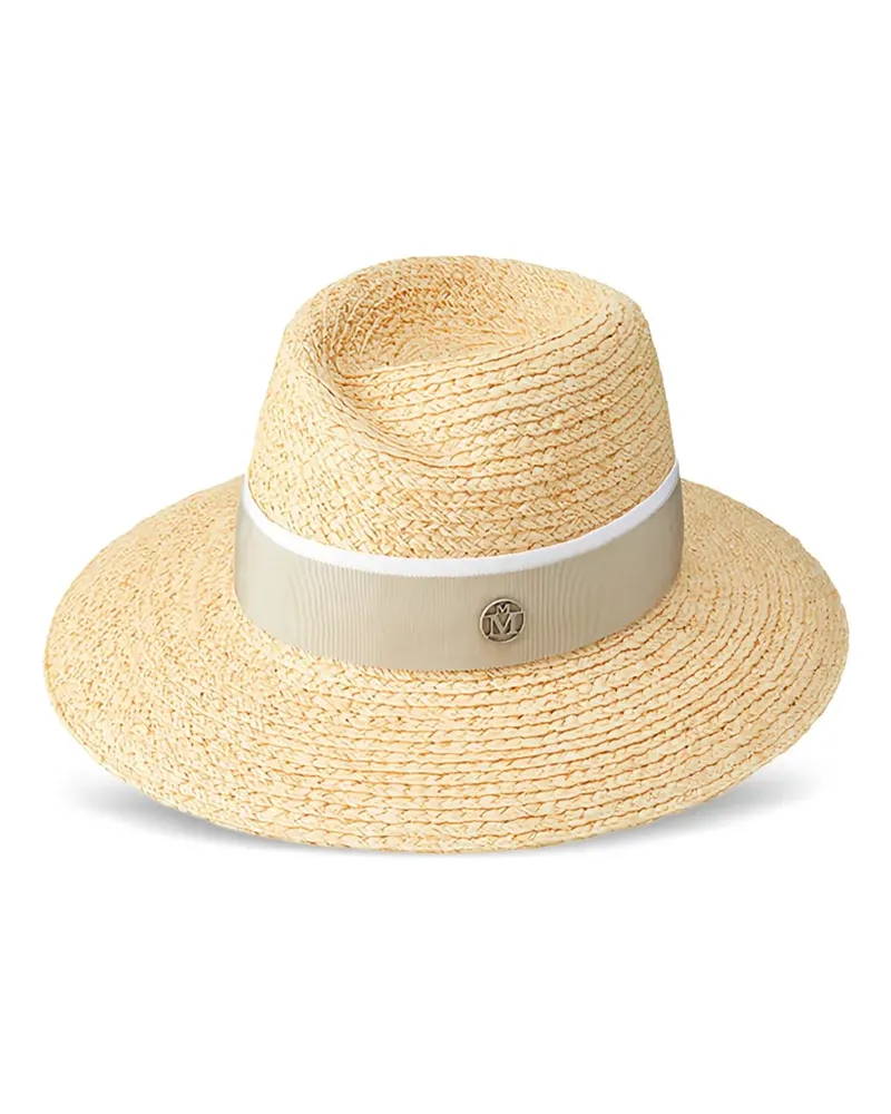 Maison Michel Virginie Hut mit Schleifendetail - Nude Nude