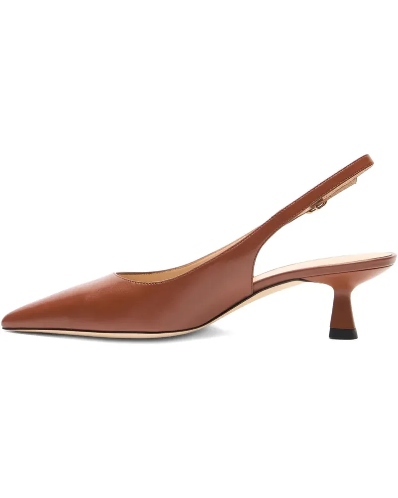Stuart Weitzman Spitze Sculpt Slingback-Pumps 35mm - Braun Braun