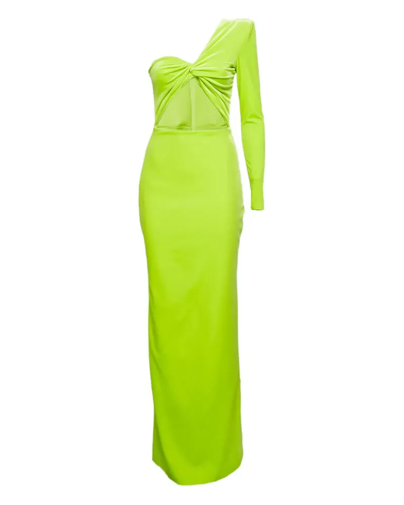 Alex Perry 2024 One-Shoulder-Maxikleid - Grün Grün