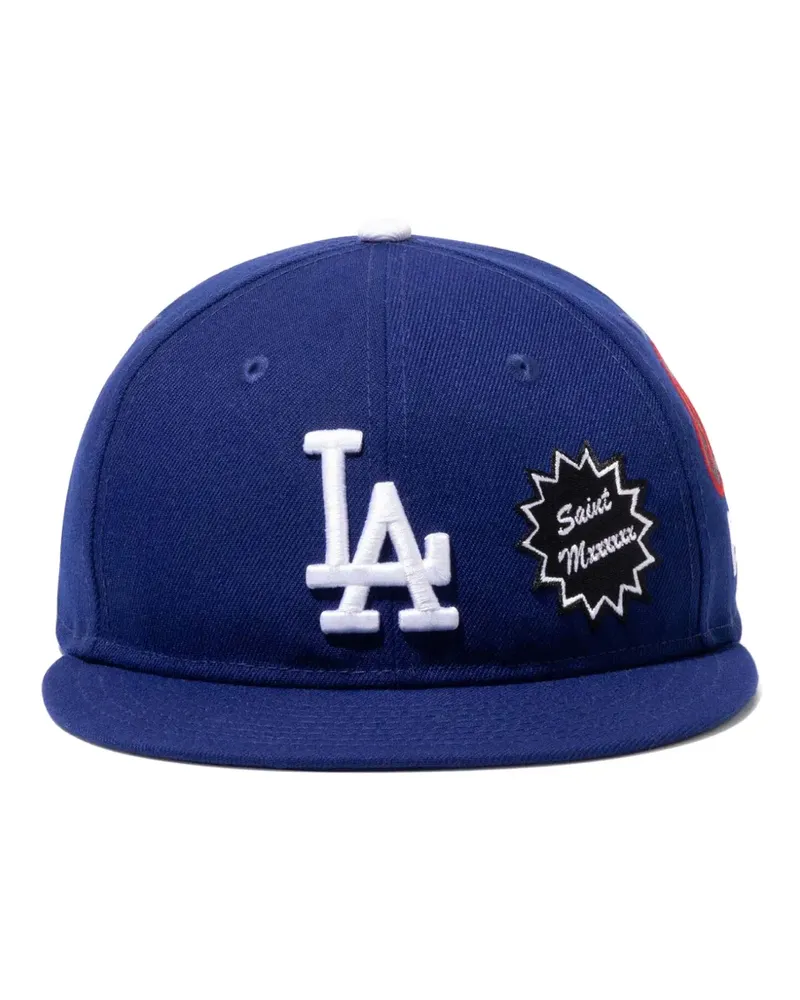 SAINT MXXXXXX x MLB x New Era Dodgers logo-embroidered baseball cap - Blau Blau