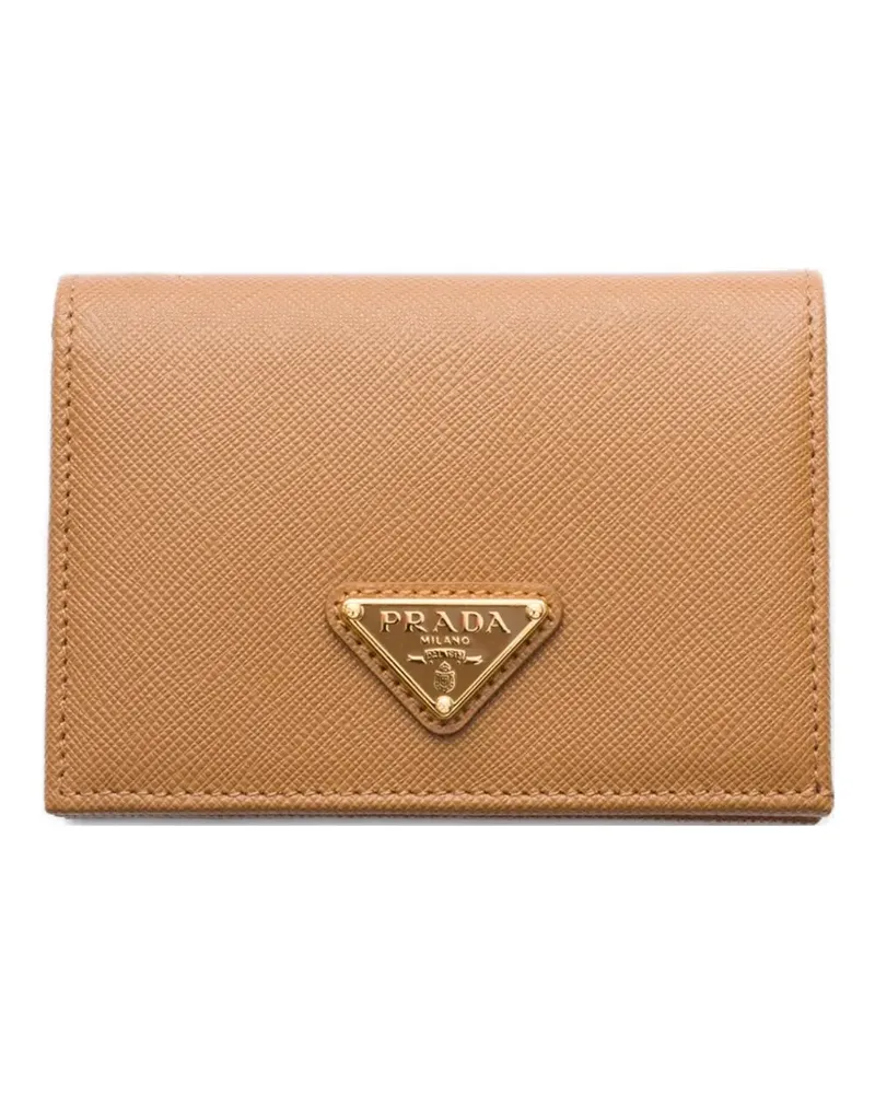 Prada small Saffiano leather wallet - Braun Braun