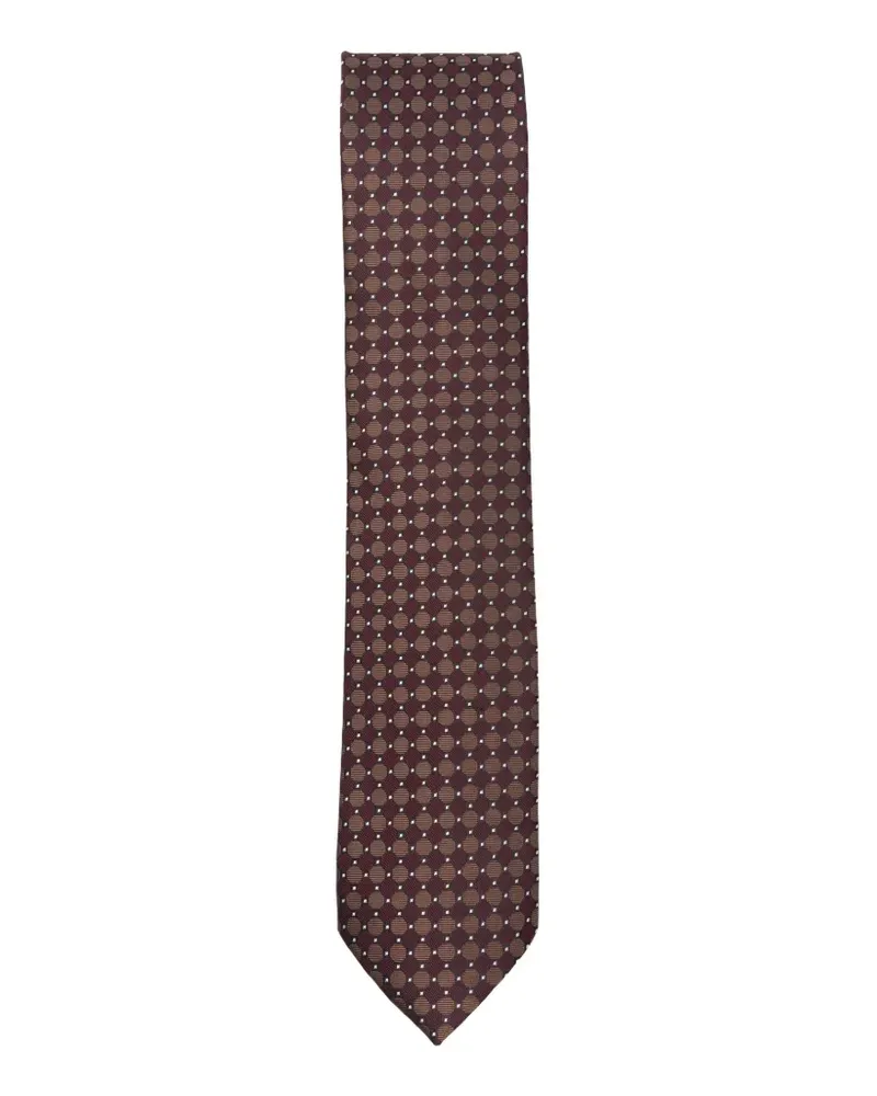 Sapio Gepunktete Krawatte - Rot Rot