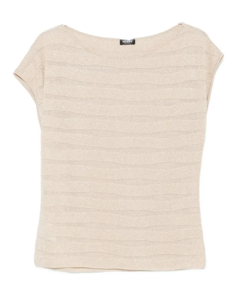 NEERA ribbed top - Gold Gold