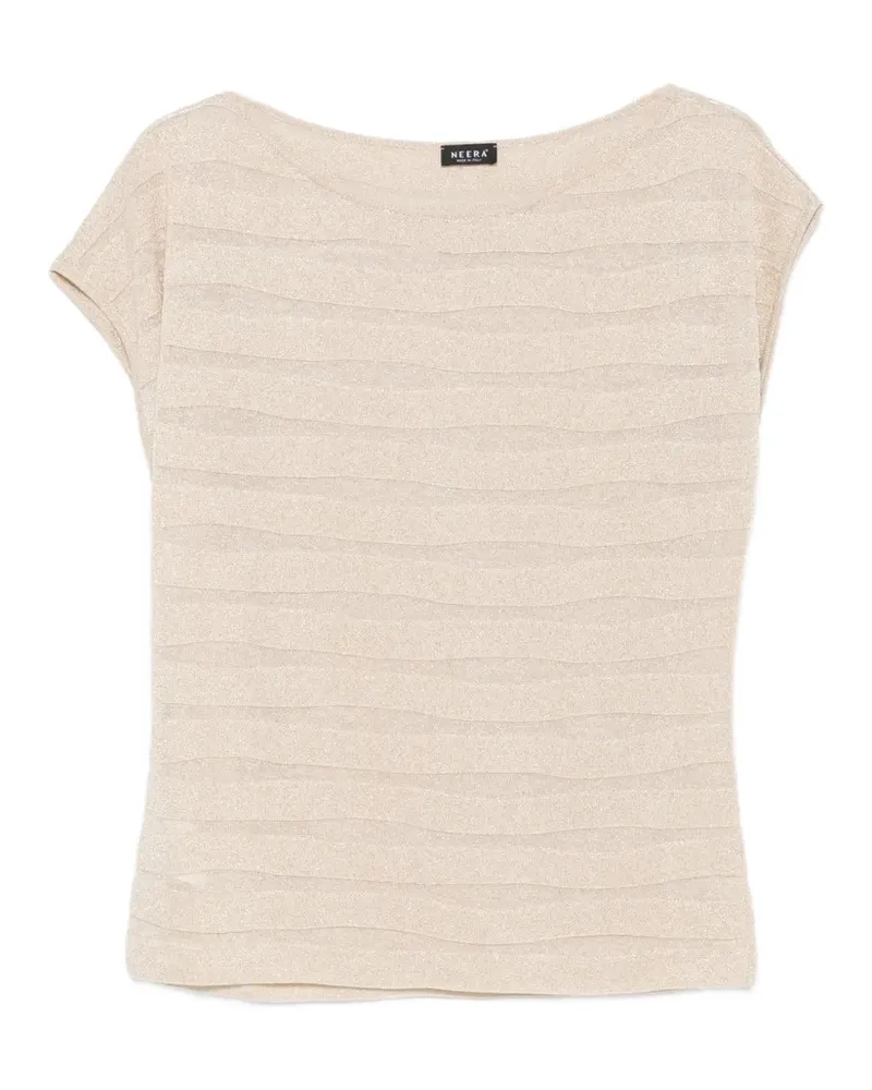 NEERA ribbed top - Gold Gold