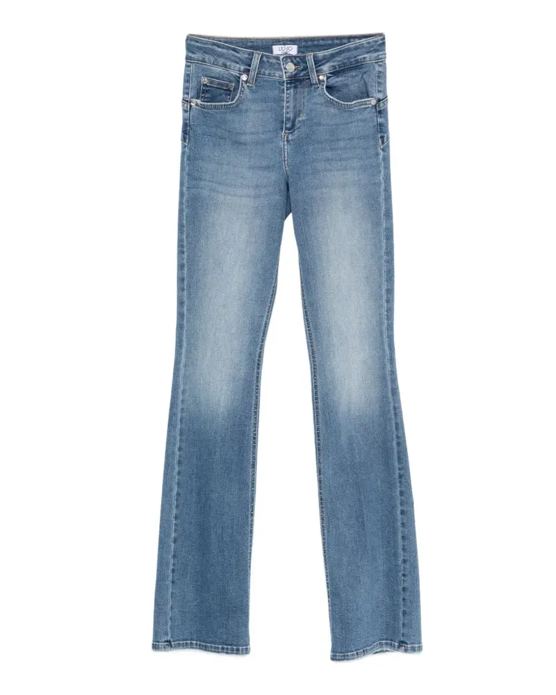 Liu Jo logo bootcut jeans - Blau Blau