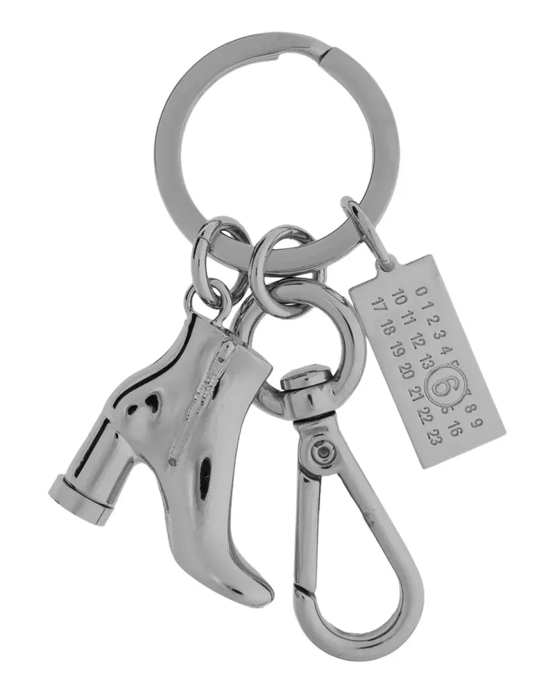 Maison Margiela Tabi-boot charm keychain - Silber Silber