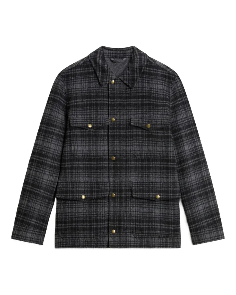Woolrich Karierte Hemdjacke - Grau Grau