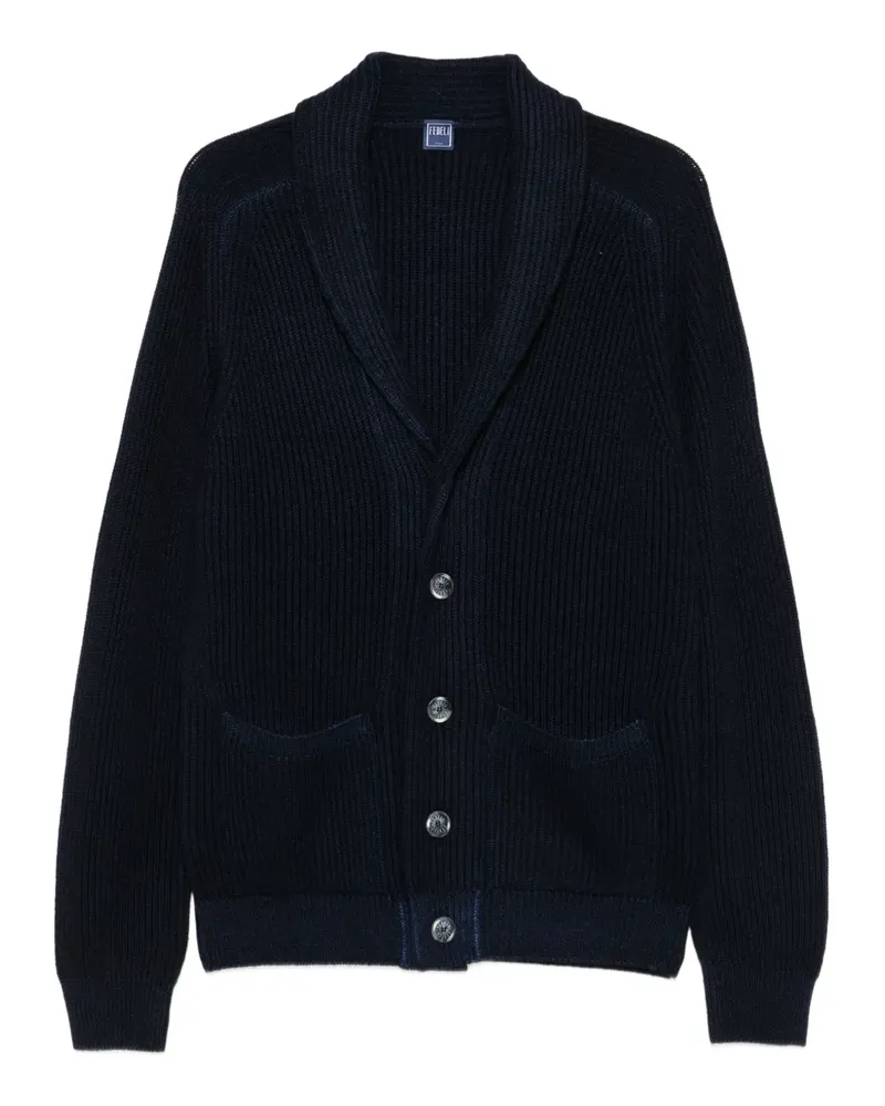 Fedeli Cardigan mit Schalkragen - Blau Blau