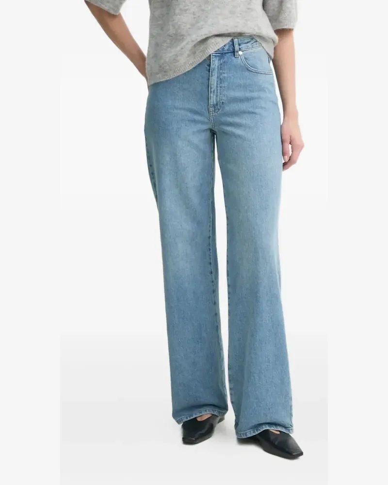 Gestuz Jeans mit weitem Bein - Blau Blau