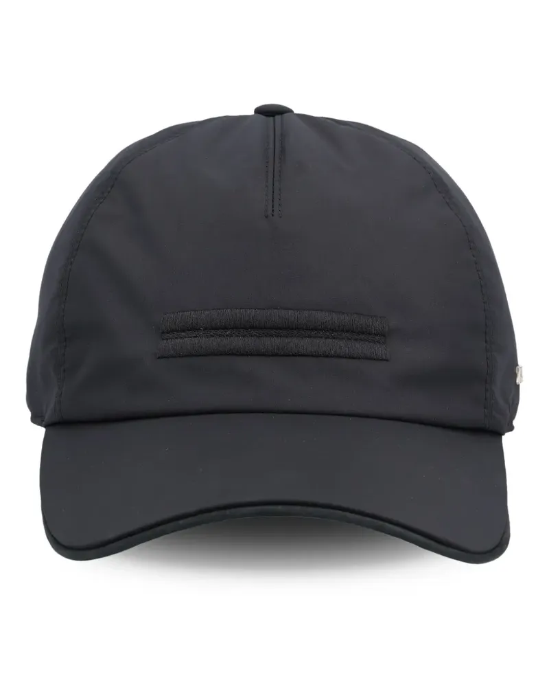 Ermenegildo Zegna Baseballkappe mit Logo-Schild - Blau Blau