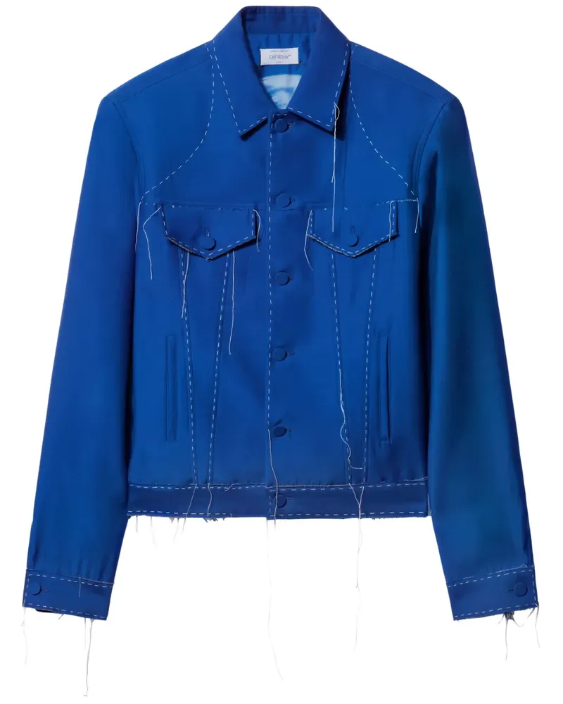 OFF-WHITE Alien Face Jacke - Blau Blau