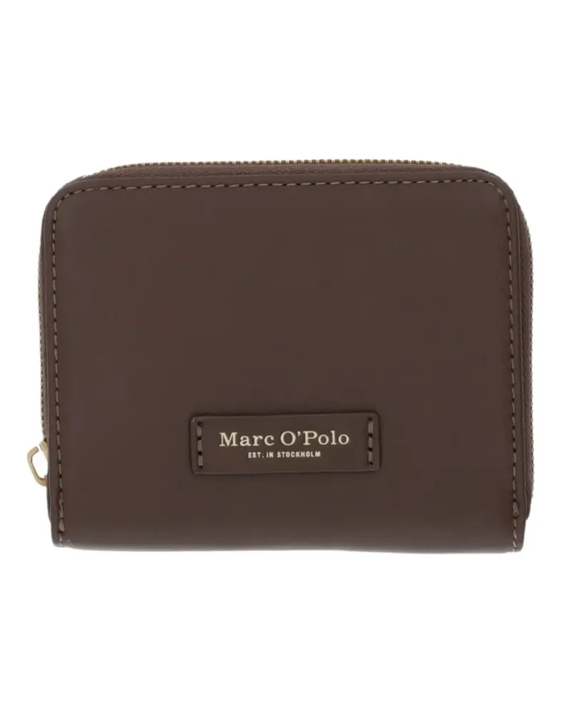Marc O'Polo logo-patch zip-around wallet - Braun Braun