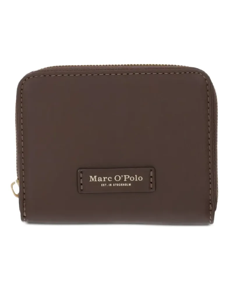 Marc O'Polo logo-patch zip-around wallet - Braun Braun