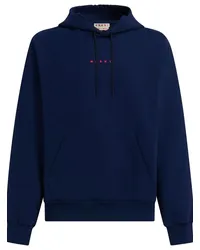 Marni Hoodie mit Logo-Print Blau