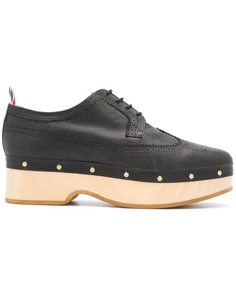 Thom Browne Clogs mit Budapestermuster - Schwarz Schwarz