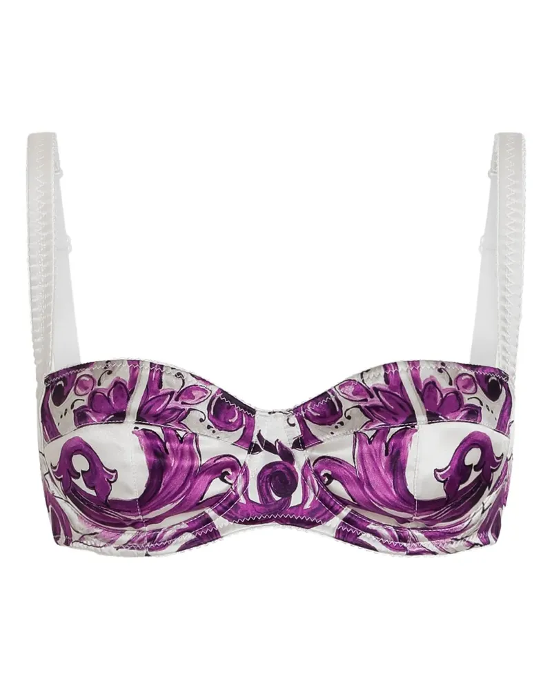 Dolce & Gabbana BH mit grafischem Print - Weiß Weiß