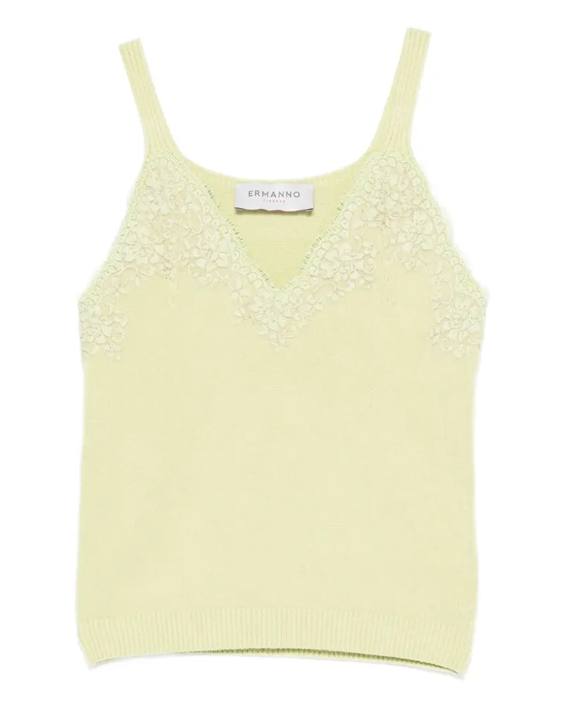 Ermanno Scervino Tanktop mit V-Ausschnitt - Gelb Gelb
