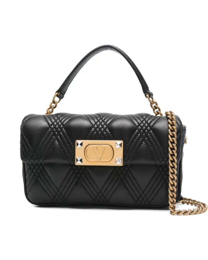 Valentino Garavani Kleine Quiltie 67 Schultertasche - Schwarz Schwarz
