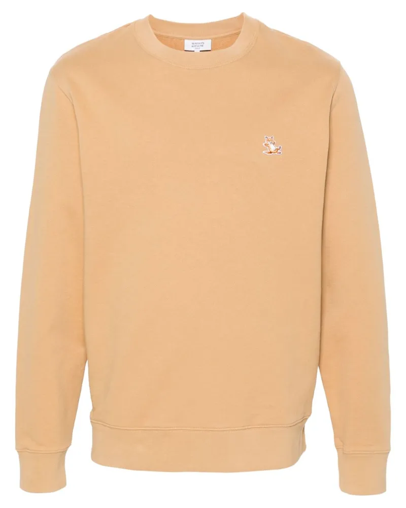 Kitsuné Sweatshirt mit Chillax-Patch - Nude Nude