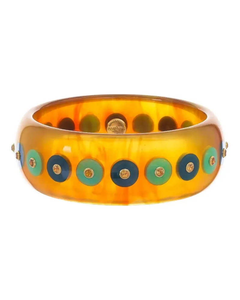 Mark Davis 18kt Gelbgoldarmband mit Bakelit Gold