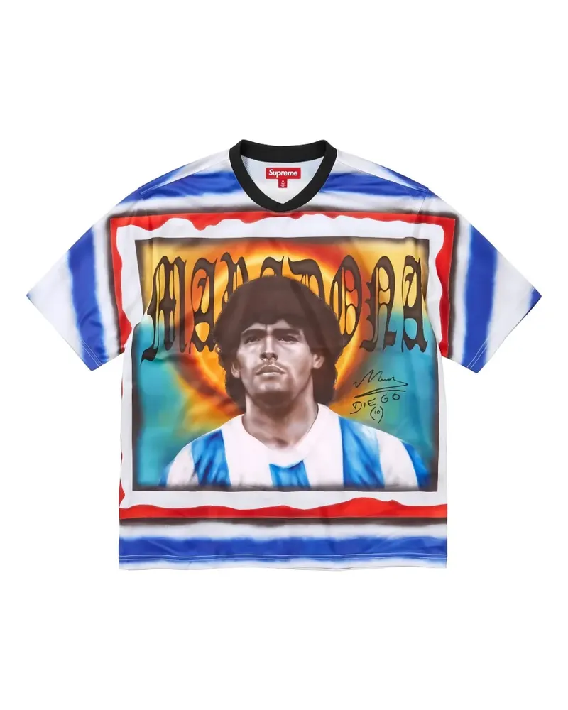 Supreme Being Maradona soccer T-shirt - Weiß Weiß