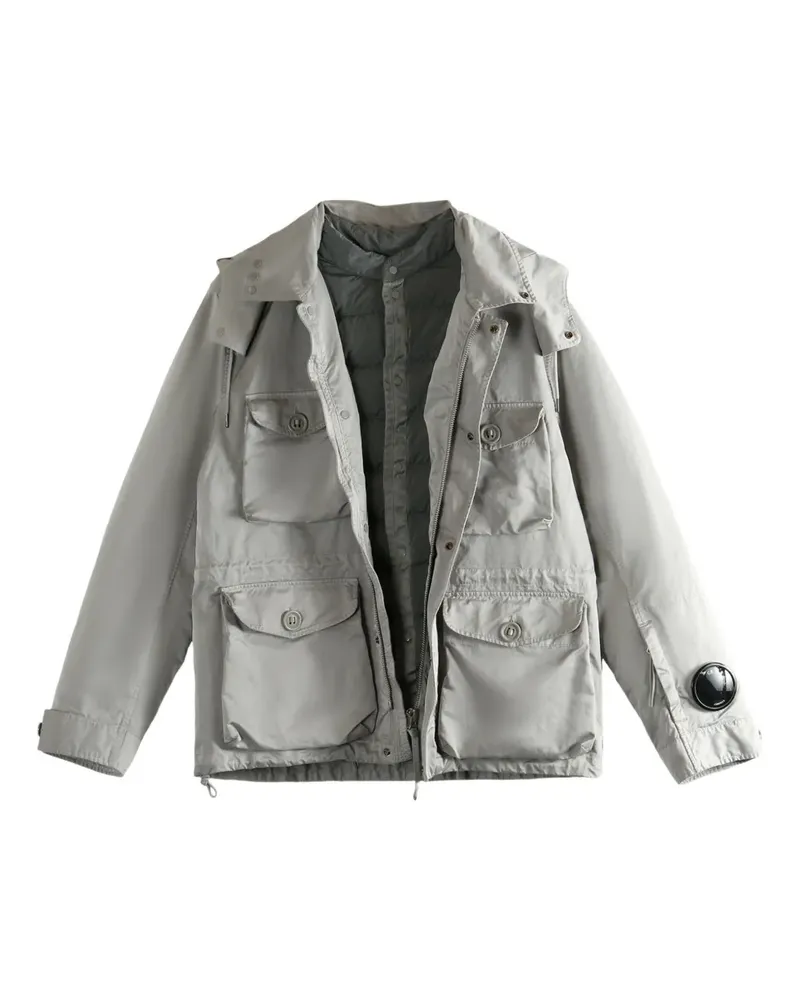 C.P. Company Micro Kei hooded multi-pocket jacket - Grau Grau