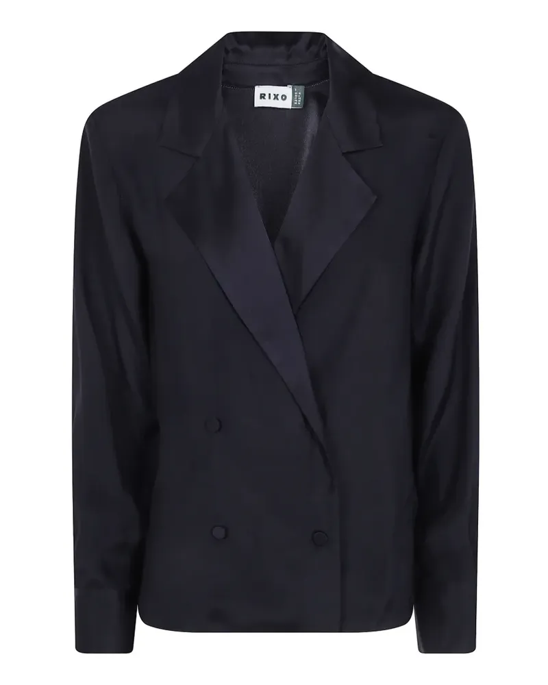 RIXO notch-lapel double-breasted blazer - Blau Blau