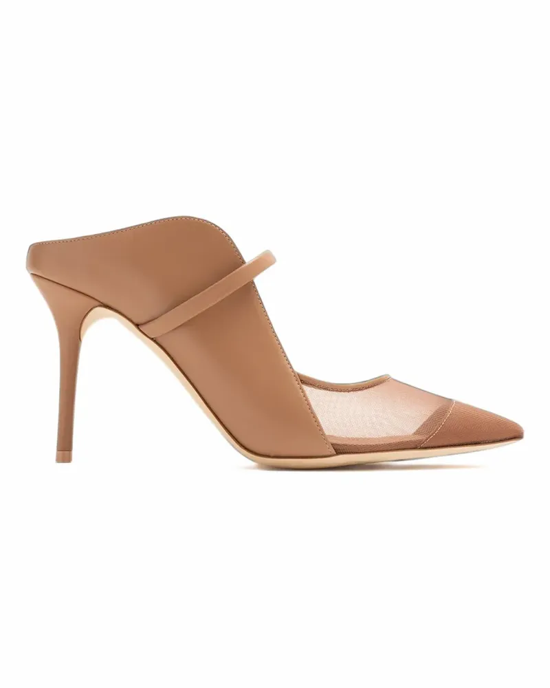 Malone Souliers 85 Maureen Arc Mules mit Mesh-Einsatz - Nude Nude