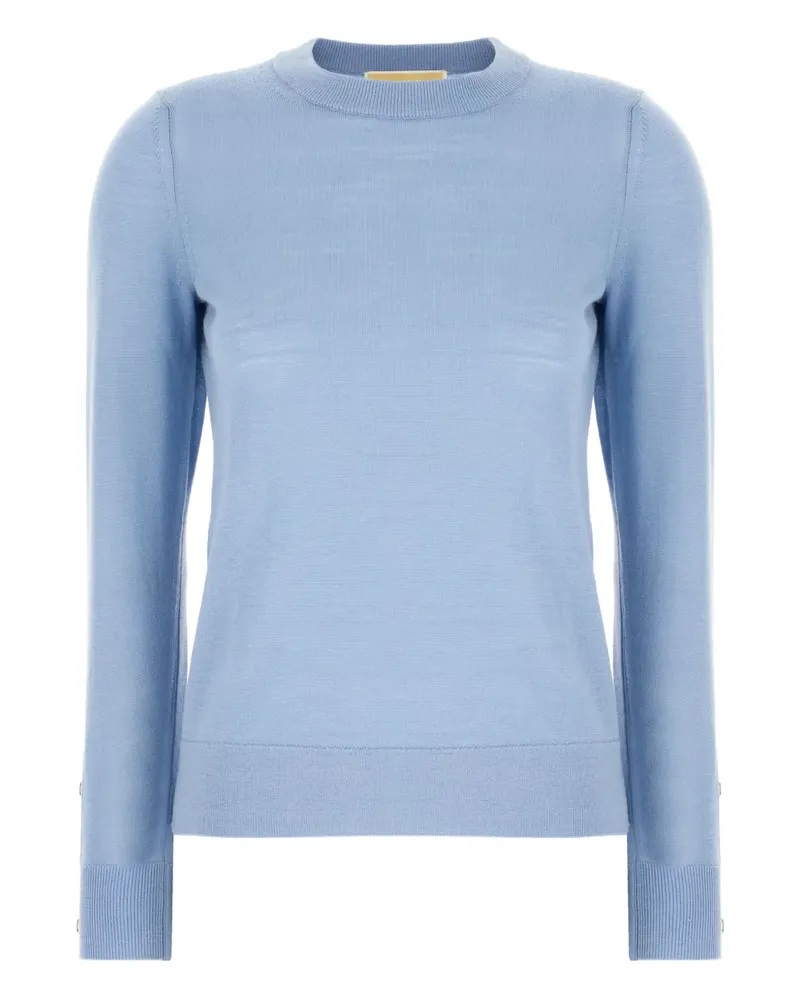 Michael Kors Klassischer Merinopullover - Blau Blau