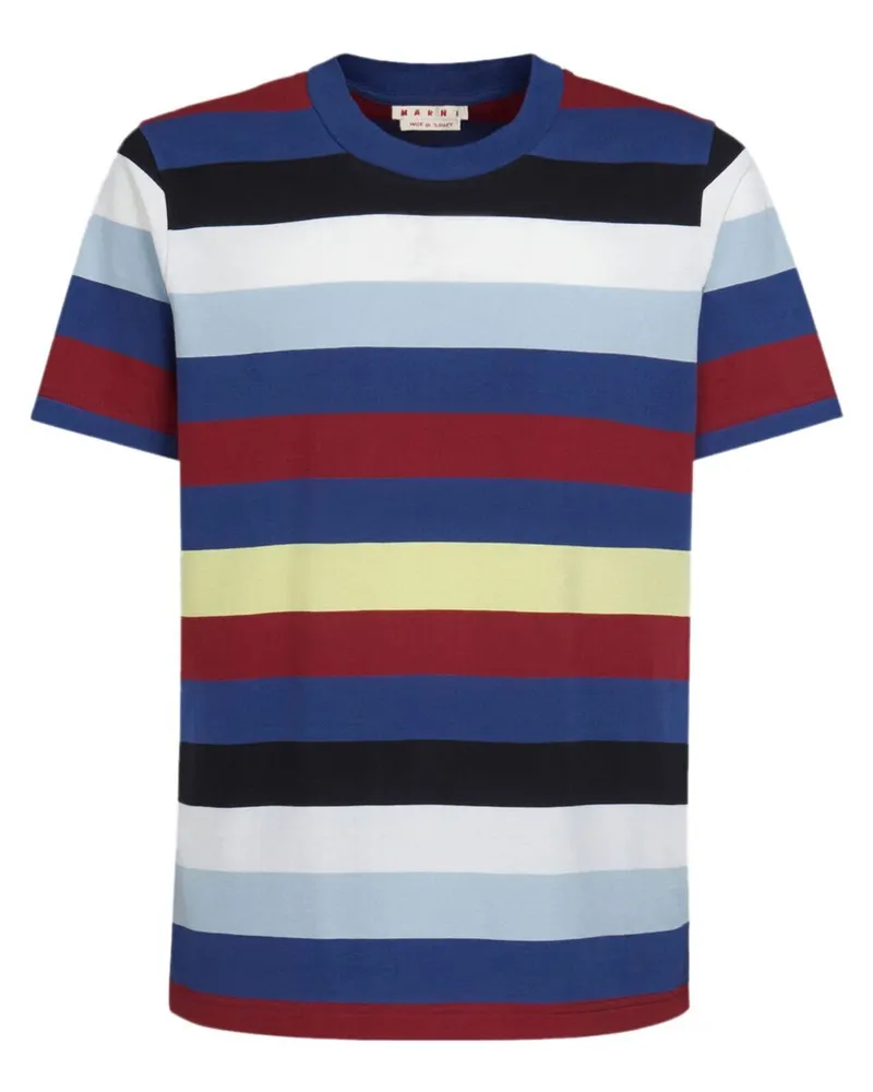 Marni Gestreiftes T-Shirt - Blau Blau