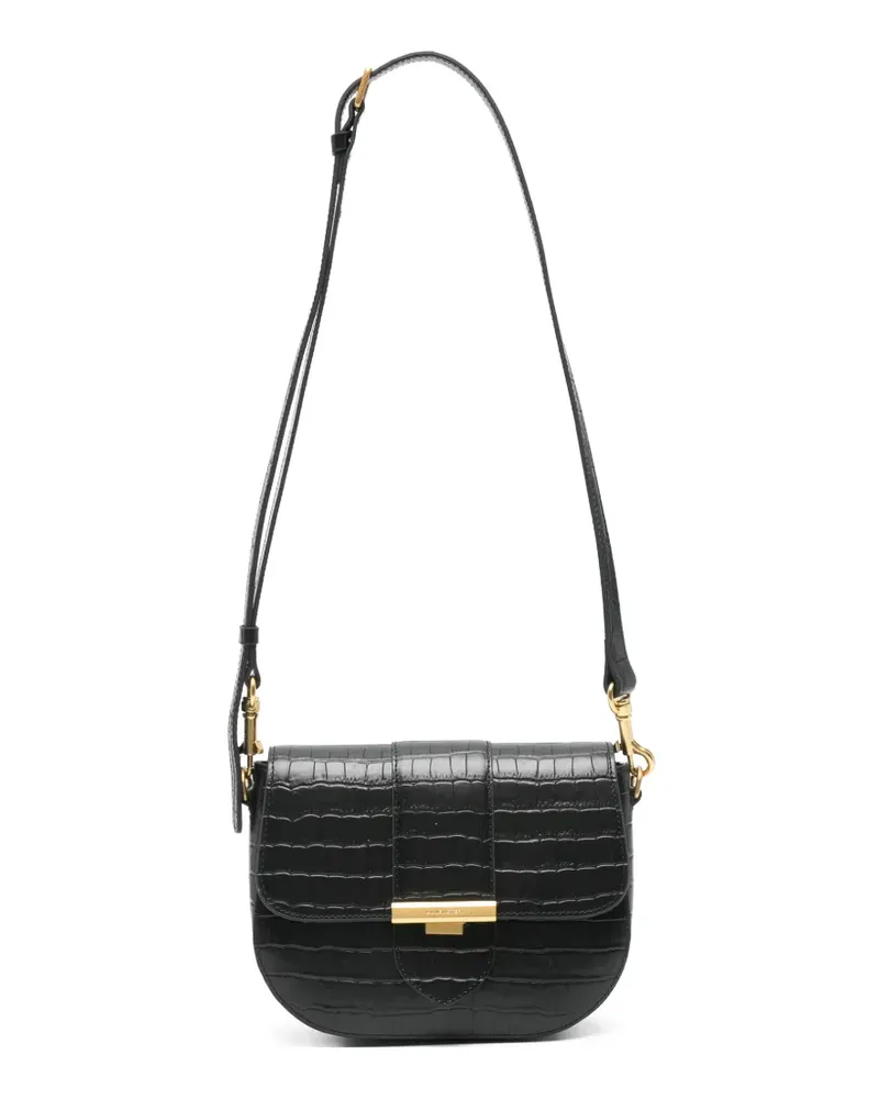 Lancaster Exo Ily croc-effect leather crossbody bag - Schwarz Schwarz