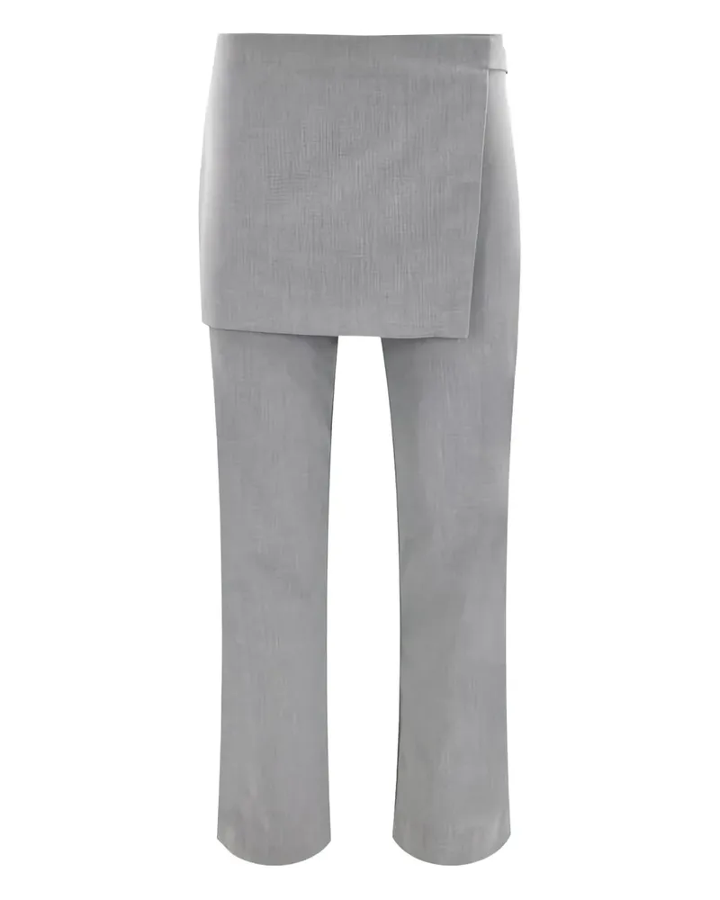 STAUD Hannah Hose mit Overlay - Grau Grau