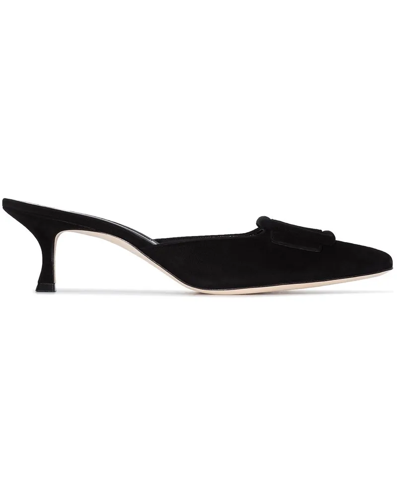 Manolo Blahnik Maysale' Mules Schwarz